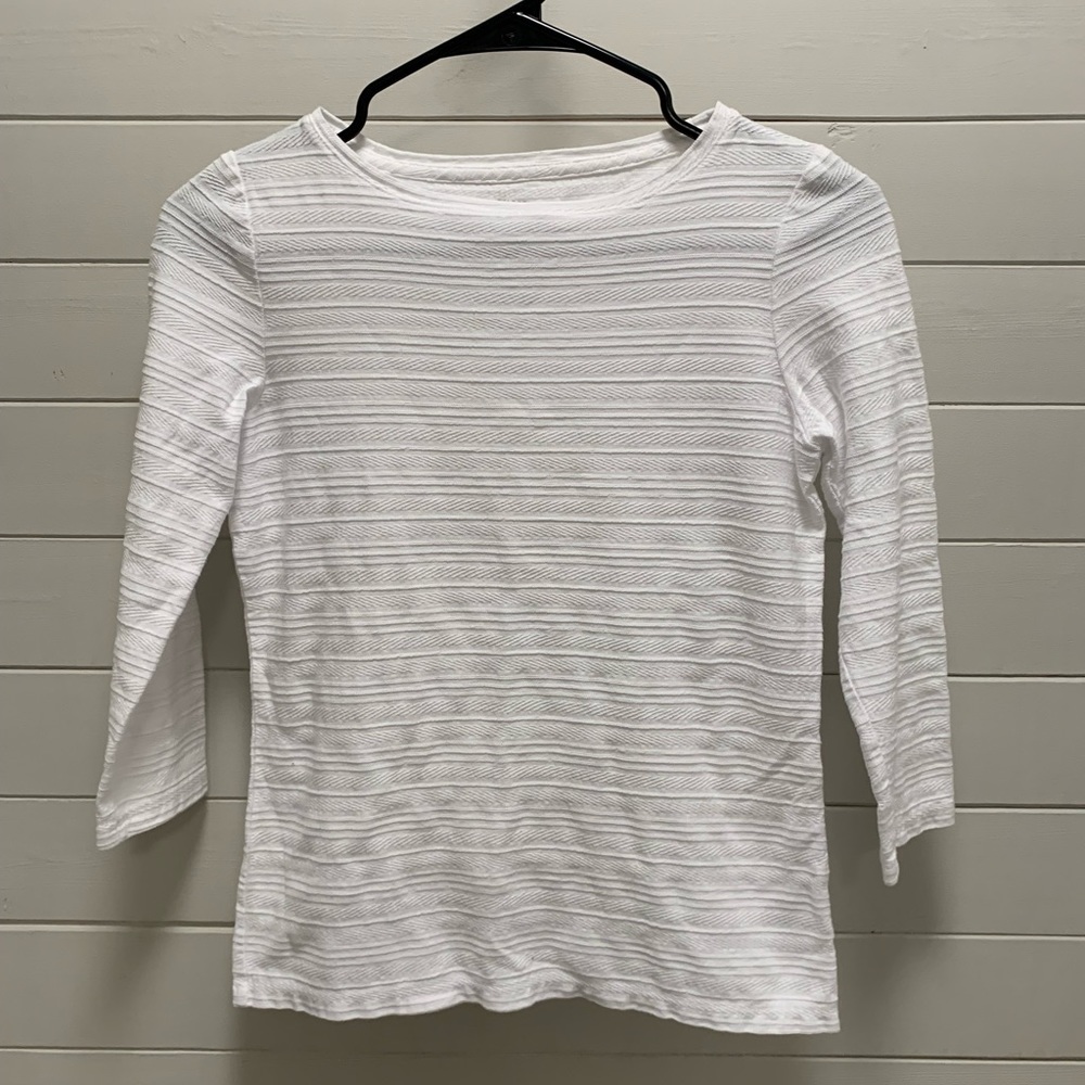 Talbots Women’s Textured Pima Cotton Tee Petite P
